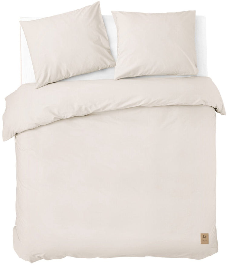 Housse de couette Dindi home couleurs éternelles - 240x220 - 100% coton - blanc cassé