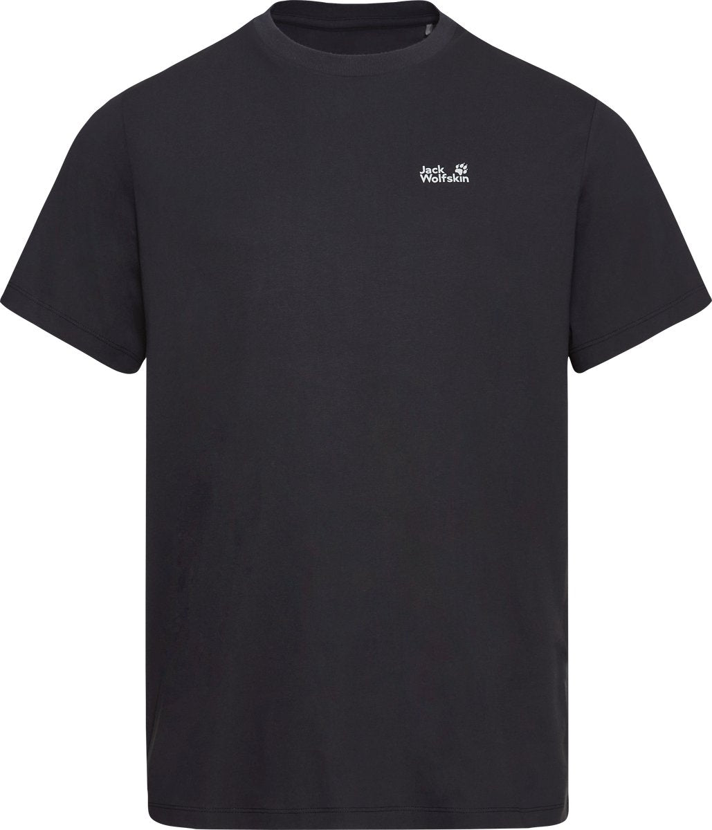Jack wolfskin essential t m chemise d'extérieur pour hommes-noir