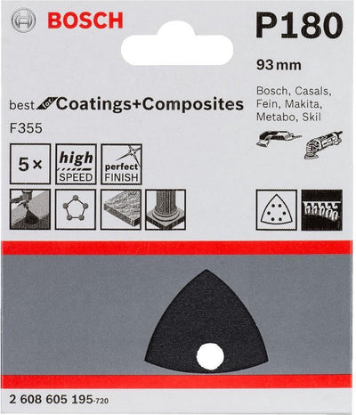 Bosch 5 feuilles abrasives delta meilleurs revêtements 6.180