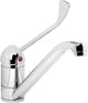 Robinet de cuisine intelligent Plieger - 1 levier long - robinet de cuisine bec bas - robinet en laiton - chrome