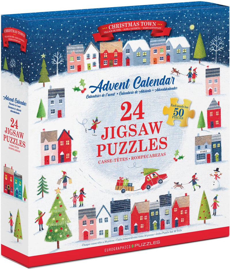 Eurographics - calendrier de l'avent, ville de Noël [calendrier de l'avent, ville de Noël] - 24×50 pièces 12×5×cm (l×h) - calendrier de l'avent