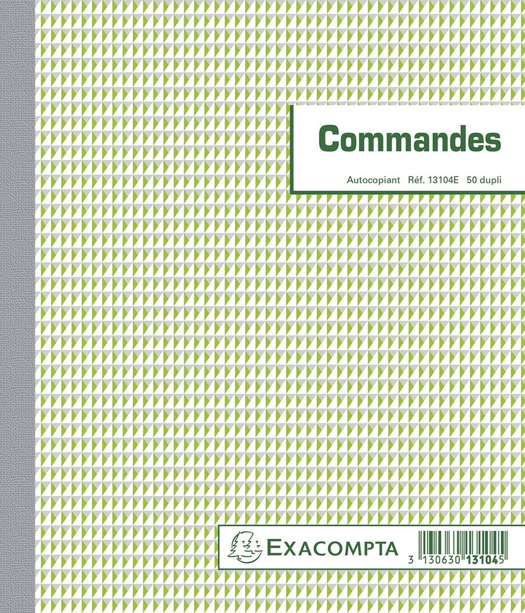 Commandes Exacompta, pi 21 x 18 cm, duplicata, français