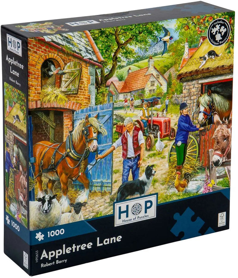 Maison des puzzles puzzle Appletree Lane 1000 pièces paysage.