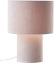 Brilliant tony - lampe de table - e27 max 1x25w - tissu côtelé - blanc