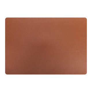 Placemat en cuir marron 43x30 cm