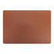 Placemat en cuir marron 43x30 cm