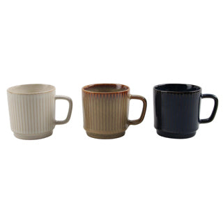 Tasse de café bistro empilable réactif glacé 270 ml assorti