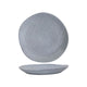 Assiette à dîner textile tissé gris Ø27 cm