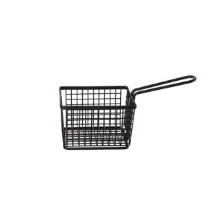 Basket de frites noir 12x10h8,5 cm