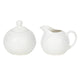 Service pot à lait et sucrier diamant en porcelaine