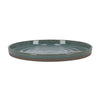 Plaque plate d26 cm basalte océan vert