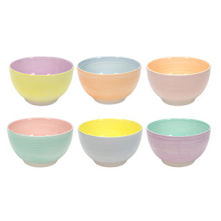 Échelle Ø14cm 2 tons pastel, 6 assorti