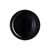 Plaque plate 25 cm pampille noir