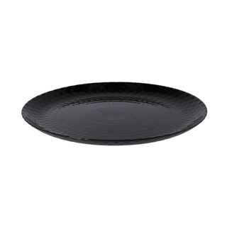 Plaque plate 25 cm pampille noir