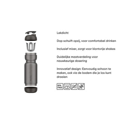 Tasse à shake Mepal - noir graphite - 800ml