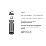 Mepal shake cup 800ml pêche orange - afbeelding 2