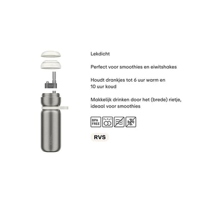 Bouteille thermos Mepal twist - bleu nuit - 600ml