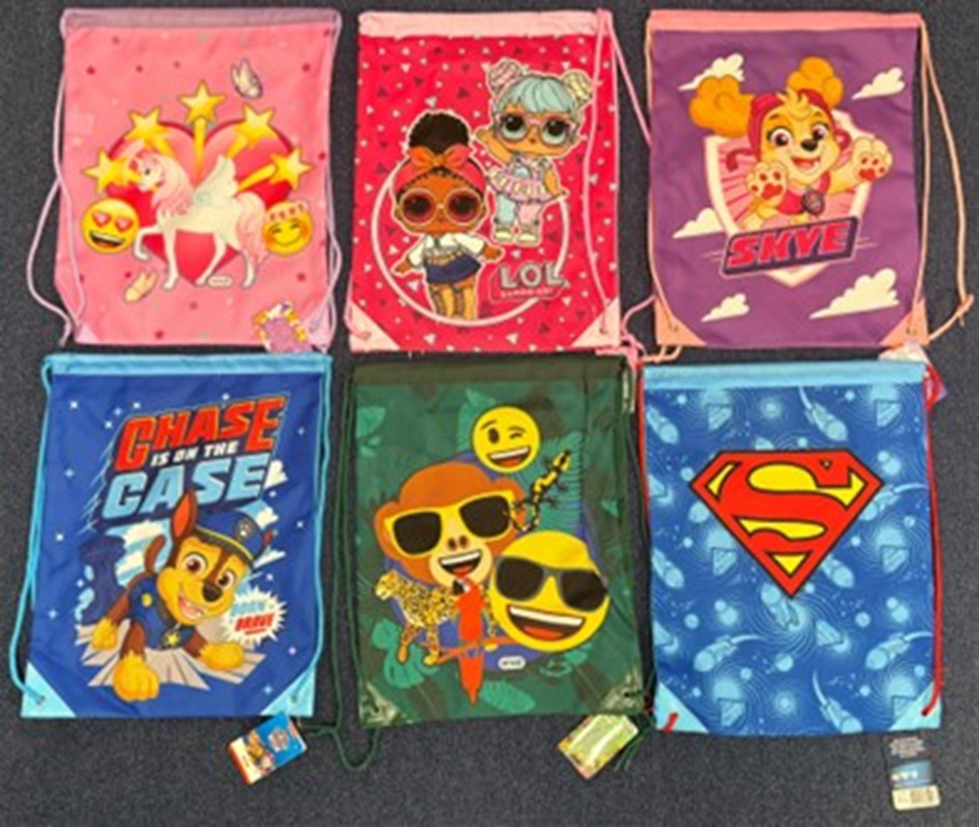 Sac de sport 32x40cm 6 assortis