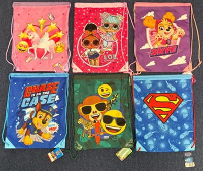 Sac de sport 32x40cm 6 assortis