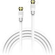 Câble TV satellite xlayer 215384 3 m blanc