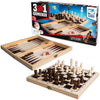 Jeux de clown boîte de jeu 3en1 en bois