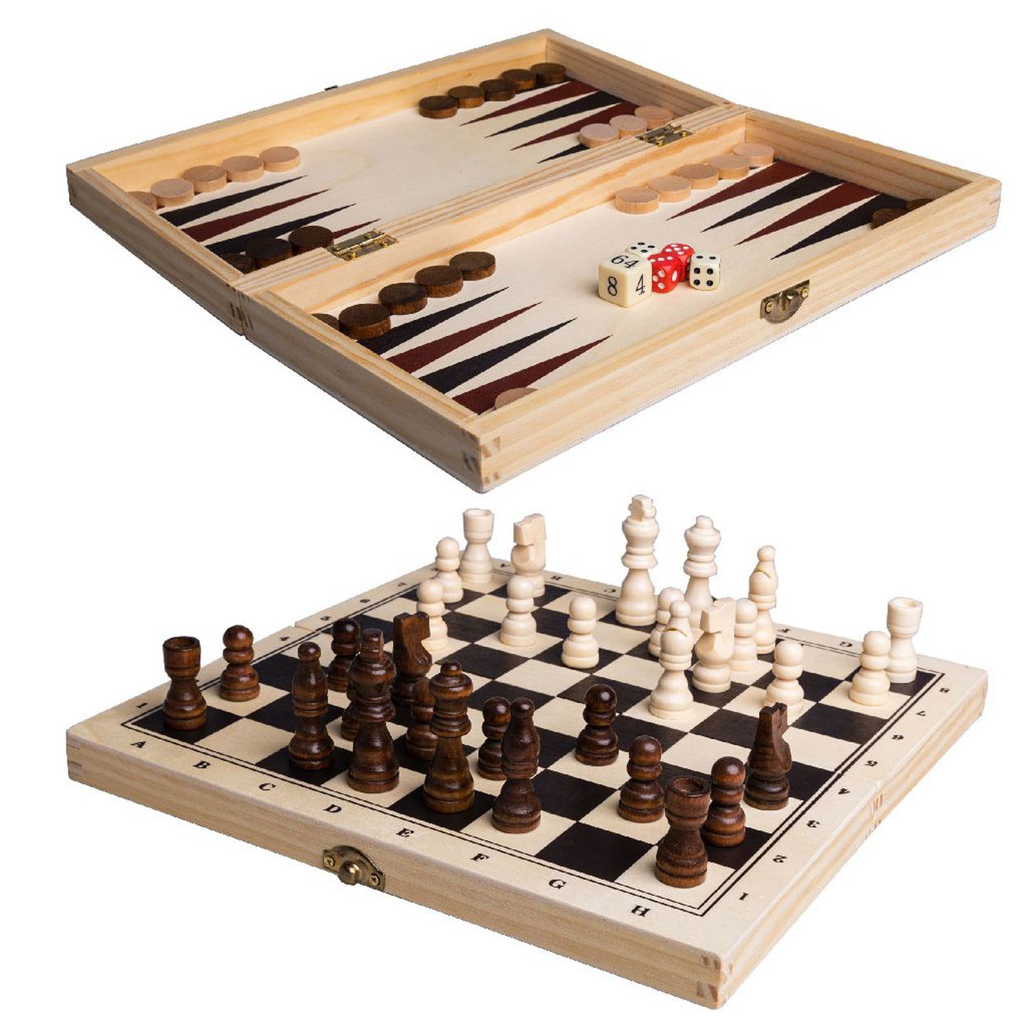 Jeux de clown boîte de jeu 3en1 en bois