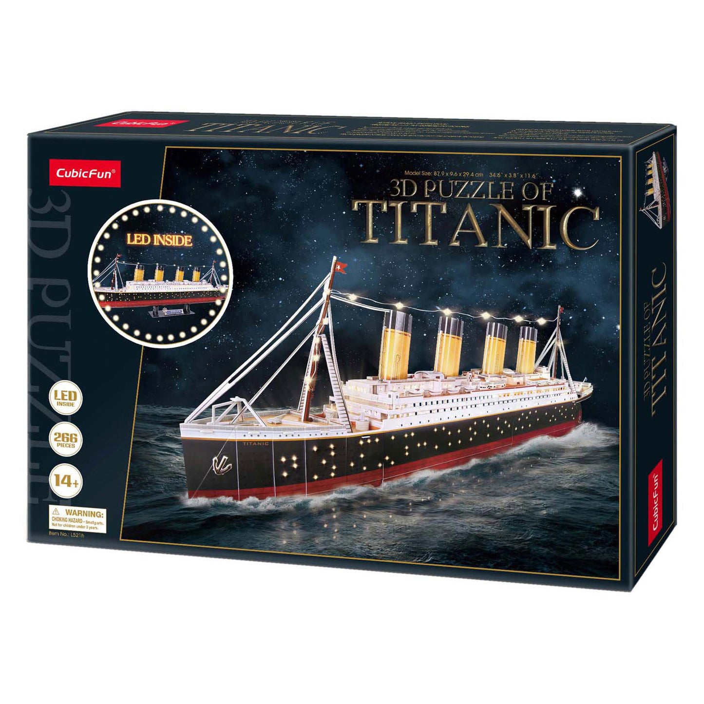 Cubic Fun Cubic Fun 3d LED Puzzel Titanic 266 pièces
