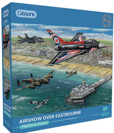Gibsons - spectacle aérien au-dessus d'Eastbourne (par Matthew Emeny) - 1000 pièces 68×49cm (l×h) - puzzle pour adultes
