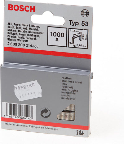 Bosch - pas avec fil fin type 53 11,4 x 0,74 x 6 mm