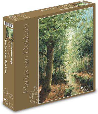 Puzzle Art revisité Marius van Dokkum - paysage forestier (1000 pièces)