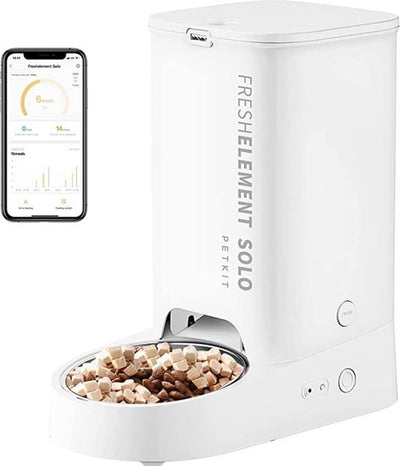 Petkit - Fresh Element Solo - Bol de nourriture automatique pour chat et chien - Blanc - Contrôle par application