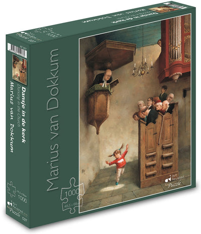 Puzzle Art revisité Marius van Dokkum - danser dans l'église (1000 pièces)