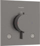Hansgrohe ecostat confort e - thermostat intégré - thermostat ecostat - combinaison de sécurité en1717 - 2 fonctions - chrome noir brossé