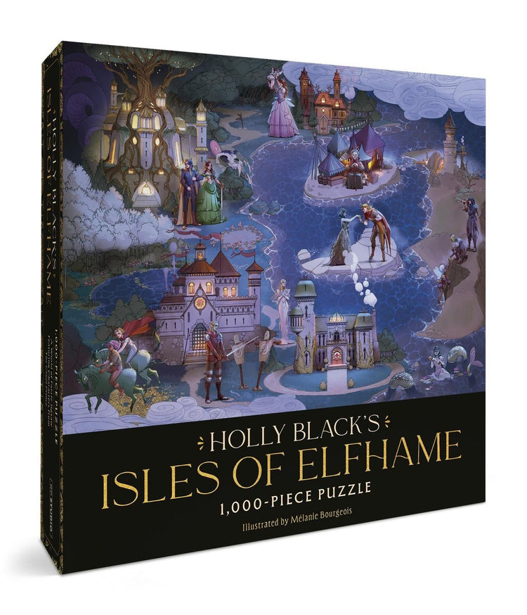 Puzzle de 1 000 pièces de Holly Black's Isles of Elfhame : un monde de puzzle féerique mettant en vedette les personnages du prince cruel