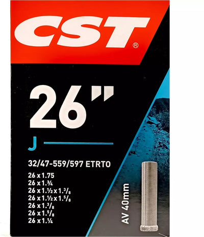 Cst Chambre à air 26x1.75 26x1 3 8 ETRTO 32 47-559 597, Valve:Schrader auto 40mm