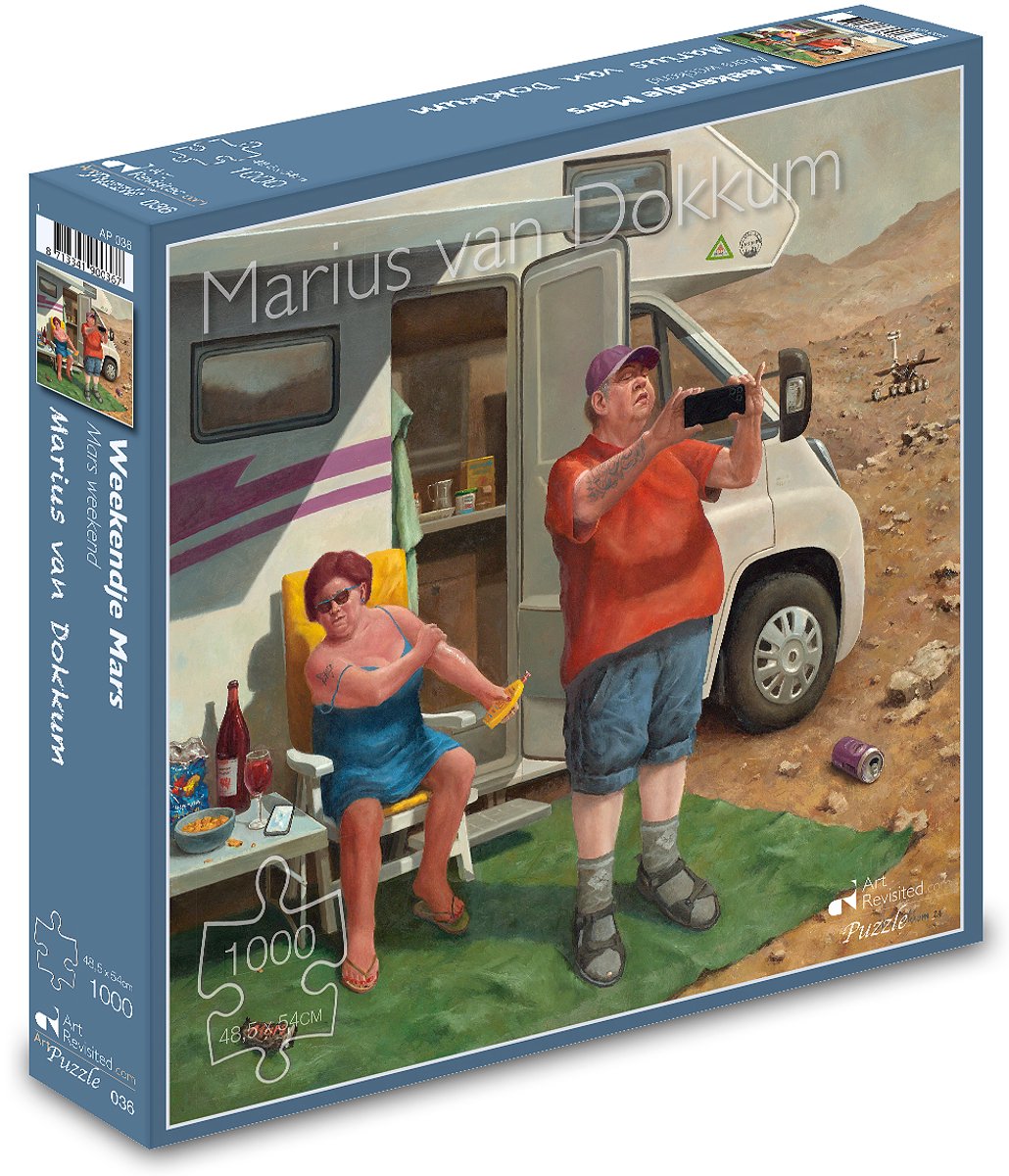 Puzzle art revisité Marius van Dokkum - week-end de Mars (1000 pièces)