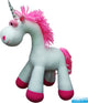 Pulls pull animal bancal licorne - licorne couleur: blanc-rose