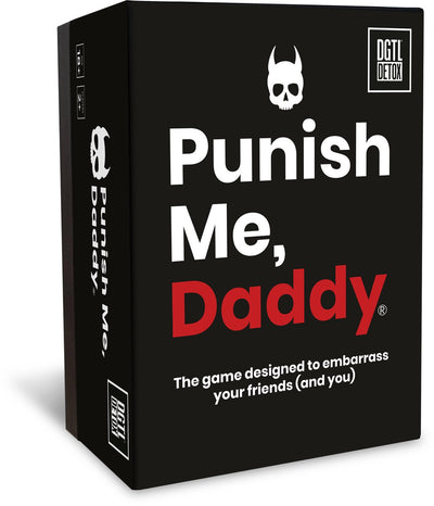 Dgtl Detox Punish Me, Daddy - Jeu de cartes hilarant pour adultes - Jeu de société Action ou Vérité avec rebondissements - 2-4 joueurs - Version anglaise