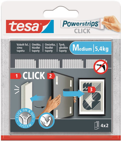 Beiersdorf ag tesa - bandes autocollantes - 4x2 m - sans solvants - repositionnables