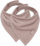 Jollein - bavoir bandana - coton - bavoirs bébé - 2 pièces - rose sauvage - 2 pièces