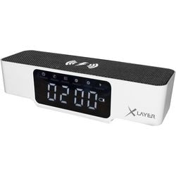 Chargeur sans fil Qi avec réveil xlayer 215766 blanc