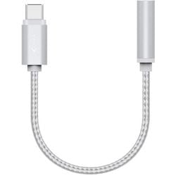 Câble adaptateur USB-C vers 3,5 mm xlayer premium argent