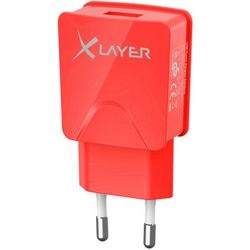 Adaptateur secteur USB xlayer 214110 rouge