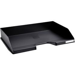 Corbeille à courrier bureau dépôt a4+ noir