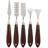 Creativ company set de couteaux à palette avec motif, l: 17-21 cm, l: 2-3 cm, 5 pièces 1 boîte