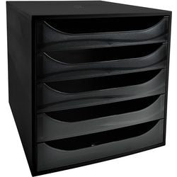 Commode office depot 5 tiroirs noir