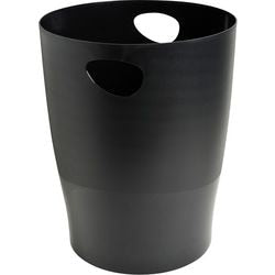 Poubelle bureau dépôt 15l noir