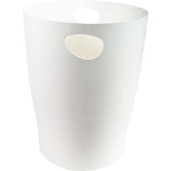 Poubelle bureau dépôt 15l blanc
