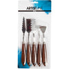 Creativ company set de couteaux à palette avec motif, l: 17-21 cm, l: 2-3 cm, 5 pièces 1 boîte