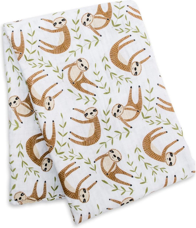 Lange Lulujo 100% coton 120x120 - paresseux moderne